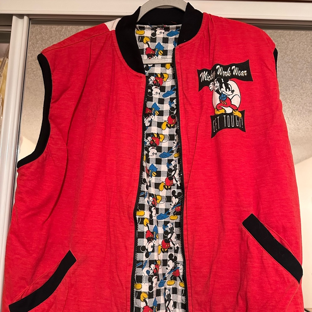 VINTAGE Mickey reversible vest